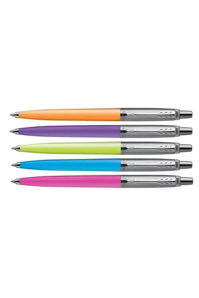 Parker Jotter Originals 60s Pop Art Ballpoint Pen Set - Lime, Blue, Pink, Marigold, Purple