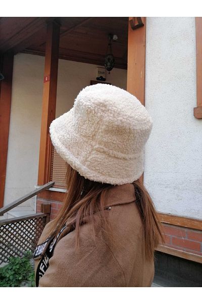 Shopiolog Women's Plush Bucket Hat