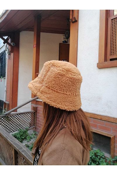 Shopiolog Women's Plush Bucket Hat