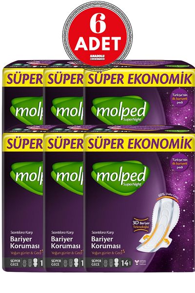 Molped Supernight Intensive Days & Night (super Night) 14 Pieces 6 Pieces