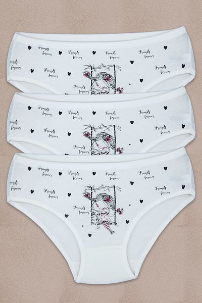 ali altun iç giyim Girl's Lycra Panties - 3 Pieces