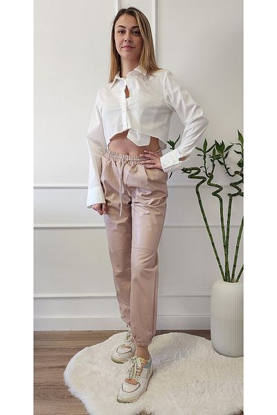 FK PYNAPPEL Δερμάτινο παντελόνι Jogger