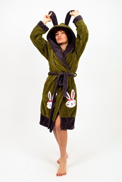 Damlaiso Μπουρνούζι με κουκούλα Welsoft-fleece-βελούδινο Νοεμβρίου