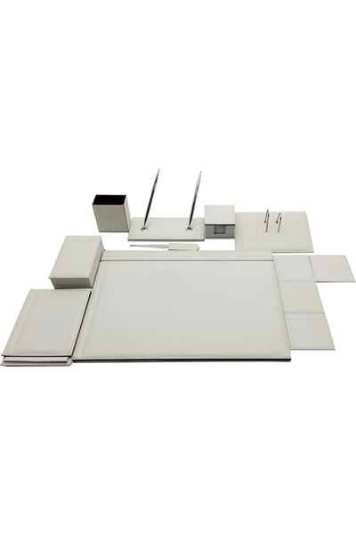 Papernote Sümen Takımı 9 Parça Gri Pn1024 Saten Vip