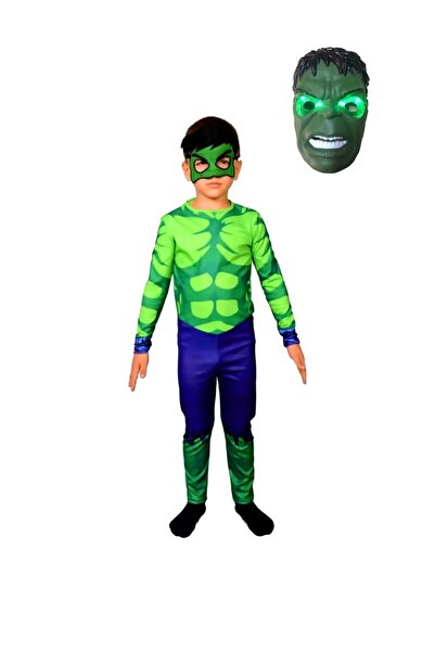 Hulk Işıklı Maskeli Çocuk Kostümü