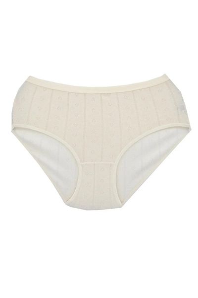 Tutku Women's 100% Cotton Jacquard Bato Panties 950 in an Economical Pack of 12