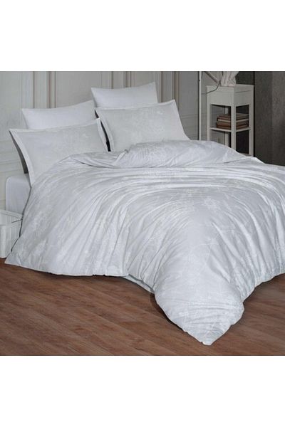 Clasy Ranforce Duvet Cover Set Double Arnor V1 White