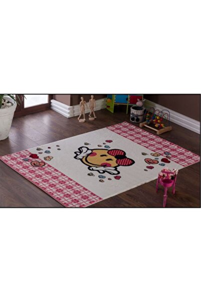İSTİKBAL Raınbow Smıley 06353 P10 125 X 0180 Pembe Çocuk Halısı