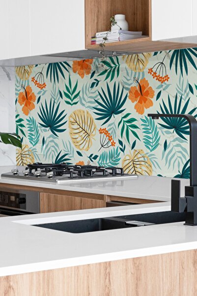 DECORIO HOME Mutfak Tezgah Arası & Banyo Fayans Kendinden Yapışkanlı Folyo Kaplama Sticker