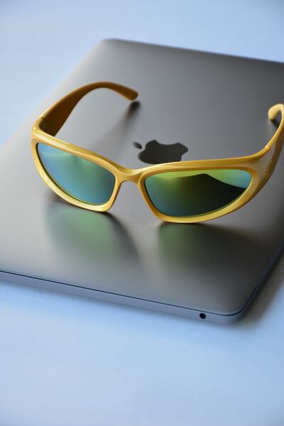 LOOKUP NEW Arleth Unisex Women Men Uv400 Protected Yellow Space Mirrored Image Style New Season Sunglasses