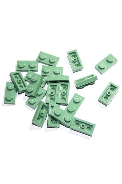 LEGO Moc Custom Accessoriescreator Plate 1 X 2 Flat Brick Sand Green 8 Pcs to Send