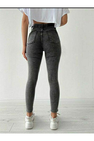 LİMABEL Kayzer Allstar Ikon Gold Skinny Denim Trousers with Smoked Snow Wash Lycra