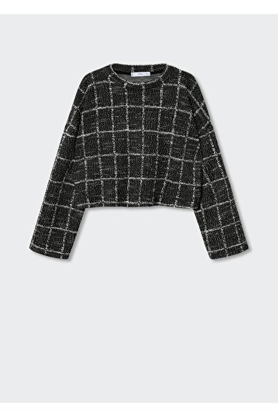 MANGO Woman Kareli Crop Sweatshirt