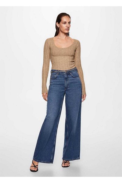 MANGO Woman Textured Knitwear Sweater