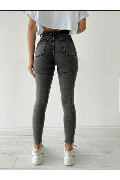 LİMABEL Amanda Allstar Ikon Gold Skinny Jeans with Smoked Snow Wash Lycra