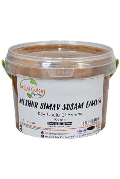 Doğal Olarak Simav'dan Doğal Gelsin Kolay Gelsin Meşhur Simav Susam Ezmesi - 500 Gr