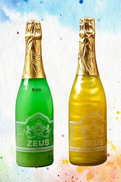 OS ZEUS Alkolsüz Simli Şampanya / 2'li Paket Muz Ve Lime Nane