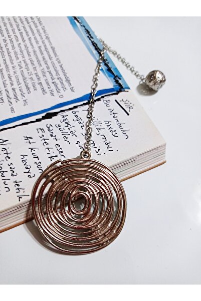 PİRAMİGO Metal Kitap Ayracı Gümüş Kaplama Spiral Topuzlu Zincirli Ayraç Kutulu