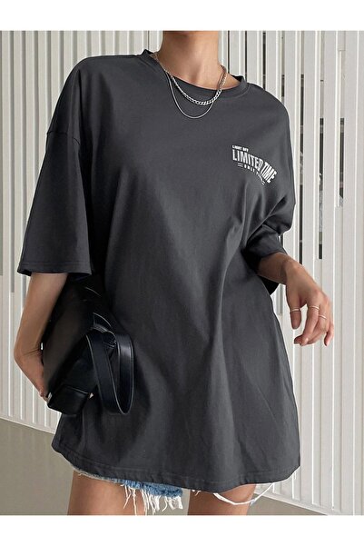 Machetta Μπλουζάκι μεγάλου μεγέθους Light Off Limited Time Printed Oversize