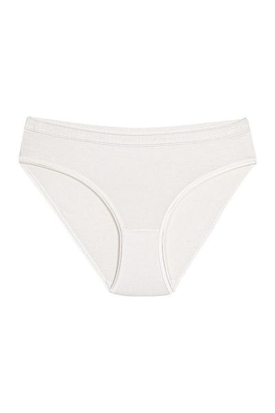 YILDIZ 12 Pieces Bamboo Bikini Panties Ecru 3957