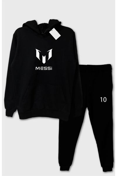 SARNİA Unisex Black NASA Printed Combination Hoodie Sweatshirt Sweatpants  Set - Trendyol