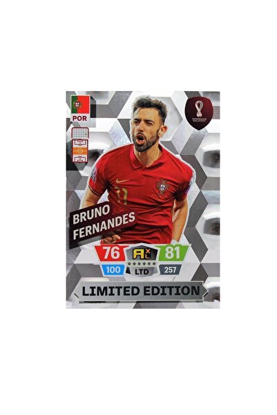 Panini Dünya Kupası 2022 Bruno Fernandes Limited Edition Futbolcu Kartı