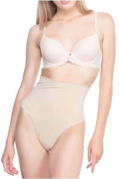 by İGP Women's Skin Color Seamless Double Layer Double Waist String Corset