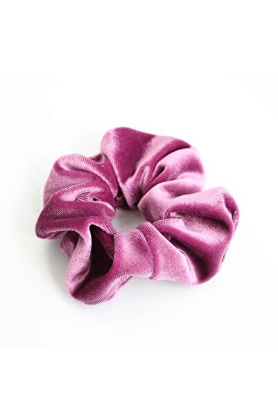 Vipfoni 2 Li Lila Kadife Saç Lastik Simit Toka