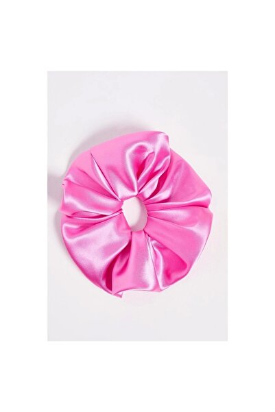 Vipfoni Pack of 2 Pink Satin Hair Rubber Bagel Buckle