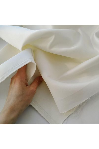 S7V7N EXCLUSIVE Acetate Satin Evening Dress Lycra Ecru Satin