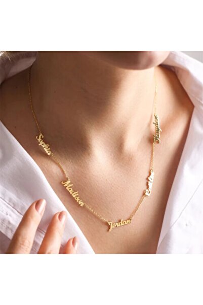 GÜMÜŞ 4 Isimli Kişiye Özel Kolye