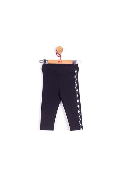 NK Baby Girl's Winter, Cotton, Raised, Square Piping Leggings