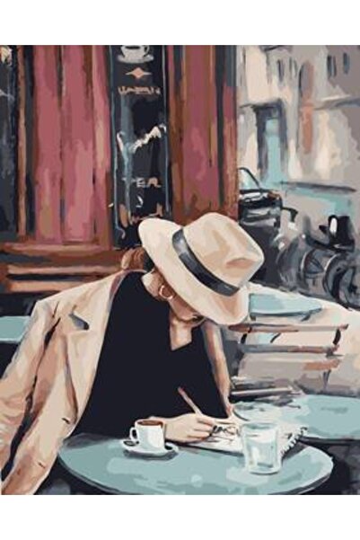 kendinyaphobi Sayılarla Boyama Seti Kasnaklı Yazar 40x50 Cm