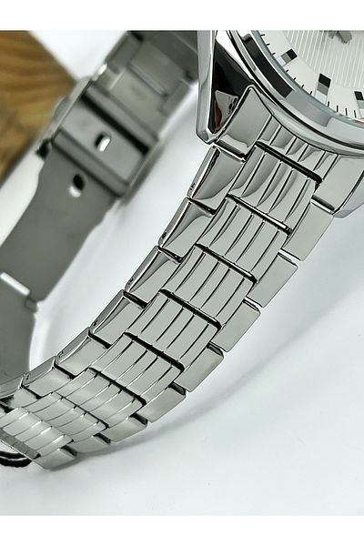 Ferrucci Special Design Men's Wristwatch with Calendar 3 Atm Waterproof Silver Color Steel Cord