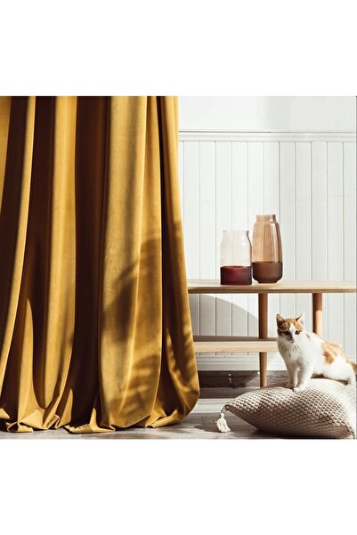 rendecioğlutekstil Fon Perde Orijinal Ithal Kadife 1. Sınıf Gramajlı Pilesiz ...