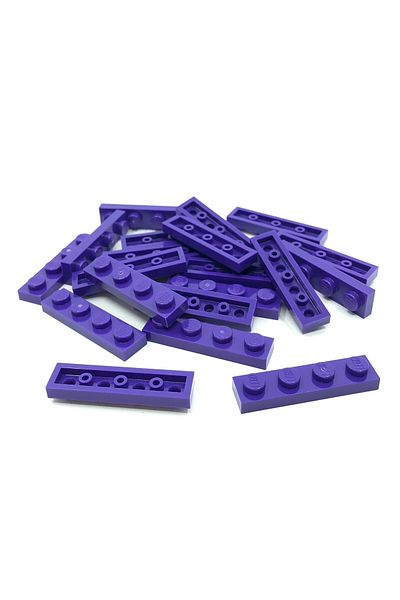 LEGO Original Moc Custom Accessory Creator Plate 1 X 4 Flat Brick Dark Purple 5 Pieces to Ship