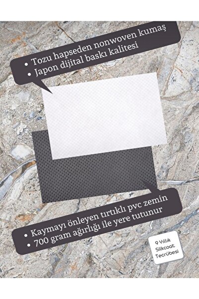 Genel Markalar Dijital Baskı Welcome Home Desenli Dekoratif Iç Ve Dış Kapı Önü Paspası