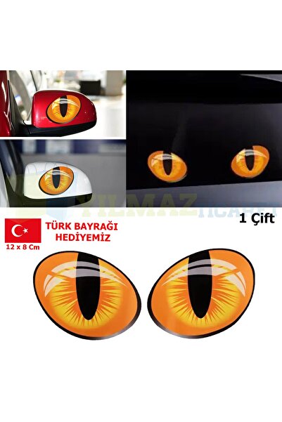 yılmazetic Fiat Toyota Renault Bmw Tüm Araçlara Kedi Gözü Arma Araba Yan Diki...