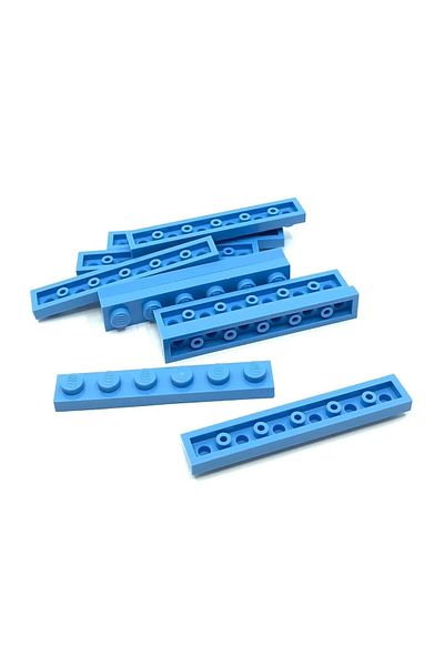 LEGO Original Moc Custom Accessory Creator Plate 1 X 6 Flat Brick Medium Azure 8 Pieces to Ship