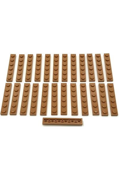 LEGO Original Moc Custom Accessory Creator Plate 1 X 6 Flat Brick Light Brown 3 Pieces Will Be Sent
