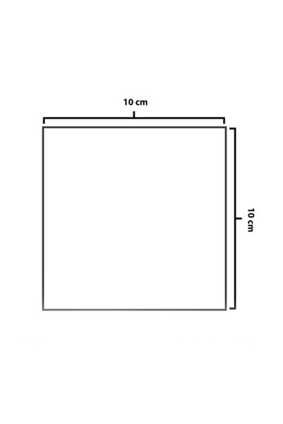 TIKLAYAKALA Plexi Coaster Transparent Square - 6 Pieces
