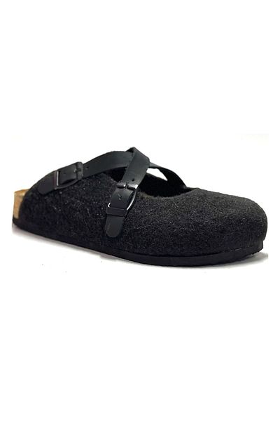 Uniqueqoop Παντόφλες από φυσικό μαλλί Viennese Cork Sole