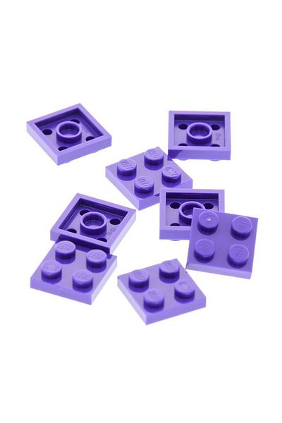 LEGO Original Moc Custom Accessory Creator Plate 2 X 2 Flat Brick Dark Purple 4 Pieces Will Be Sent