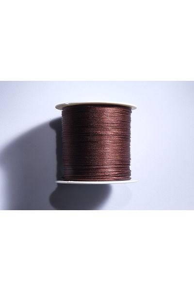 Eskişehir hobi sanat 1 mm 100 μέτρα Elegan καφέ χρώμα Σχοινί αλεξίπτωτου Macrame Σχοινί βραχιόλι Κολιέ Σχέδιο κοσμήματος Σχοινί