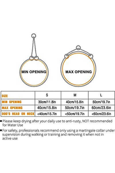 Biryirmi Köpek Eğitim Boyun Zinciri 3,5 Mm - 65 Cm Orta Büyük Irk Eğitim Zinciri Sağlam Krom Çelik