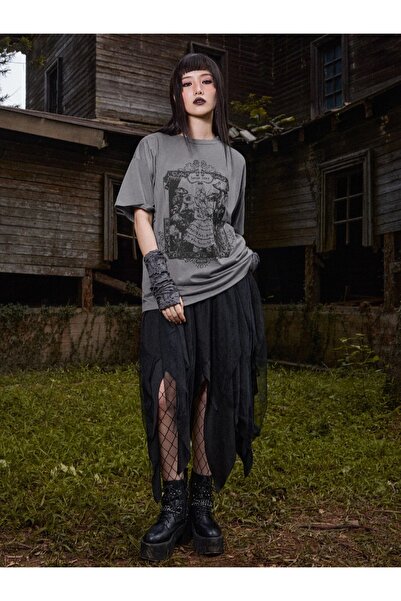 Machetta Великий розмір Лісова фея Forest Fairy з принтом Готична футболка Oversize