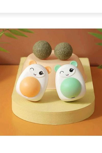 Dalian Home Cat Toy Catnip Cat Licking Toy Appetite Enhancer Kitten Chew Ball