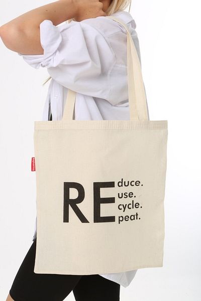 Serkan Çanta Bez Çanta Atölyesi Υφασμάτινη τσάντα Tote Bag Re Printed