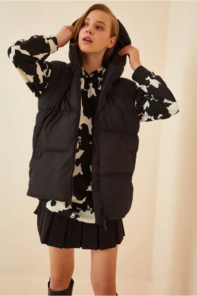 MEECY Down Vest Hooded Down Vest Hooded Sleeveless Down Vest Coat