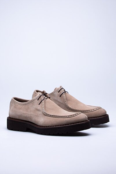 FARUK SAĞIN Beige Suede Kruz - Elegant and Comfortable